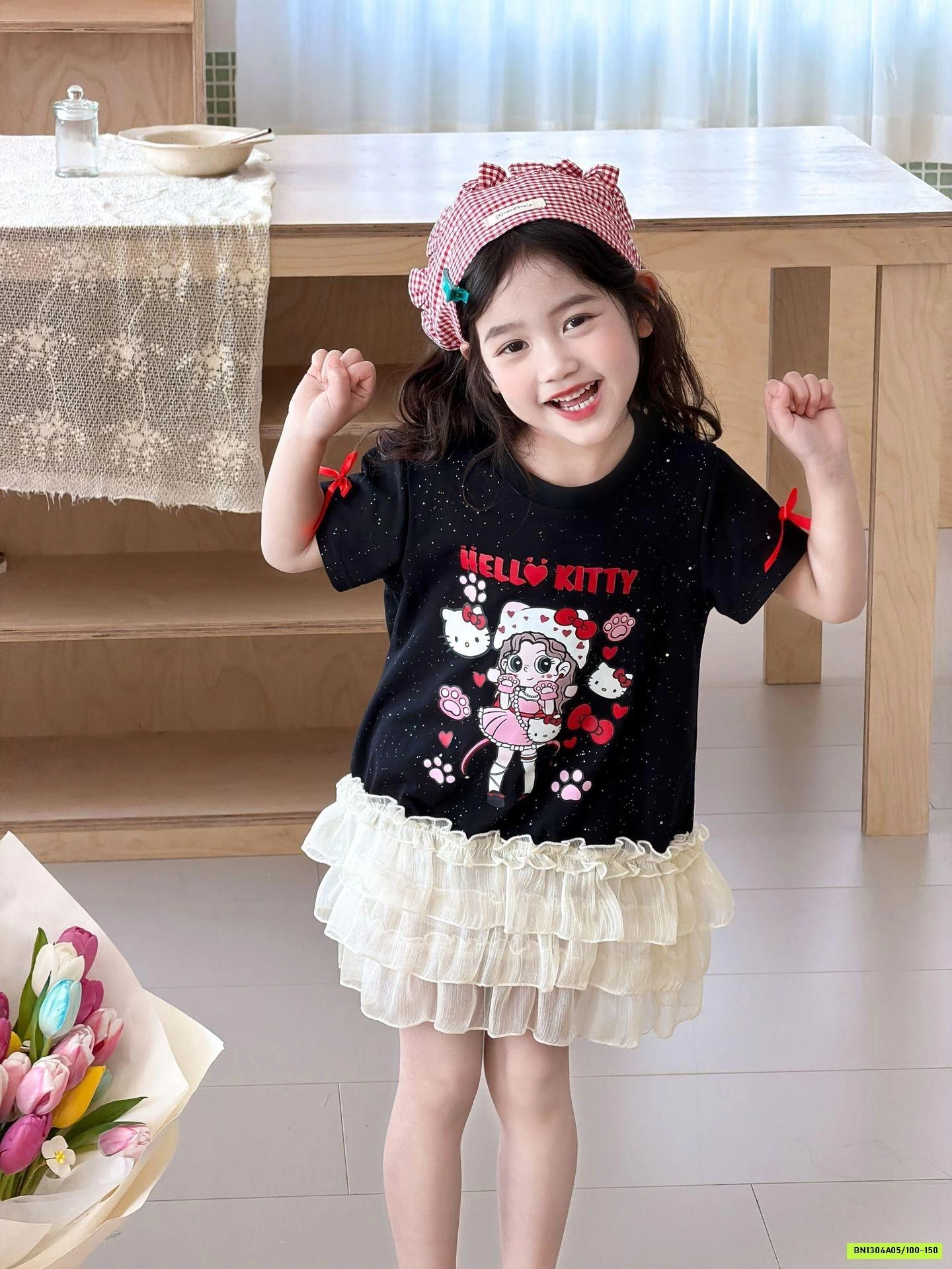 ĐẦM HOẠT HÌNH LAMITTO VIỀN REN