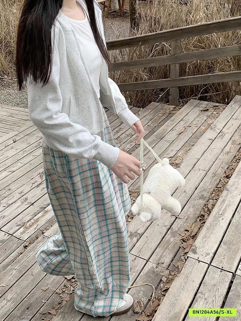 QUẦN ĐŨI SUÔNG CARO XANH