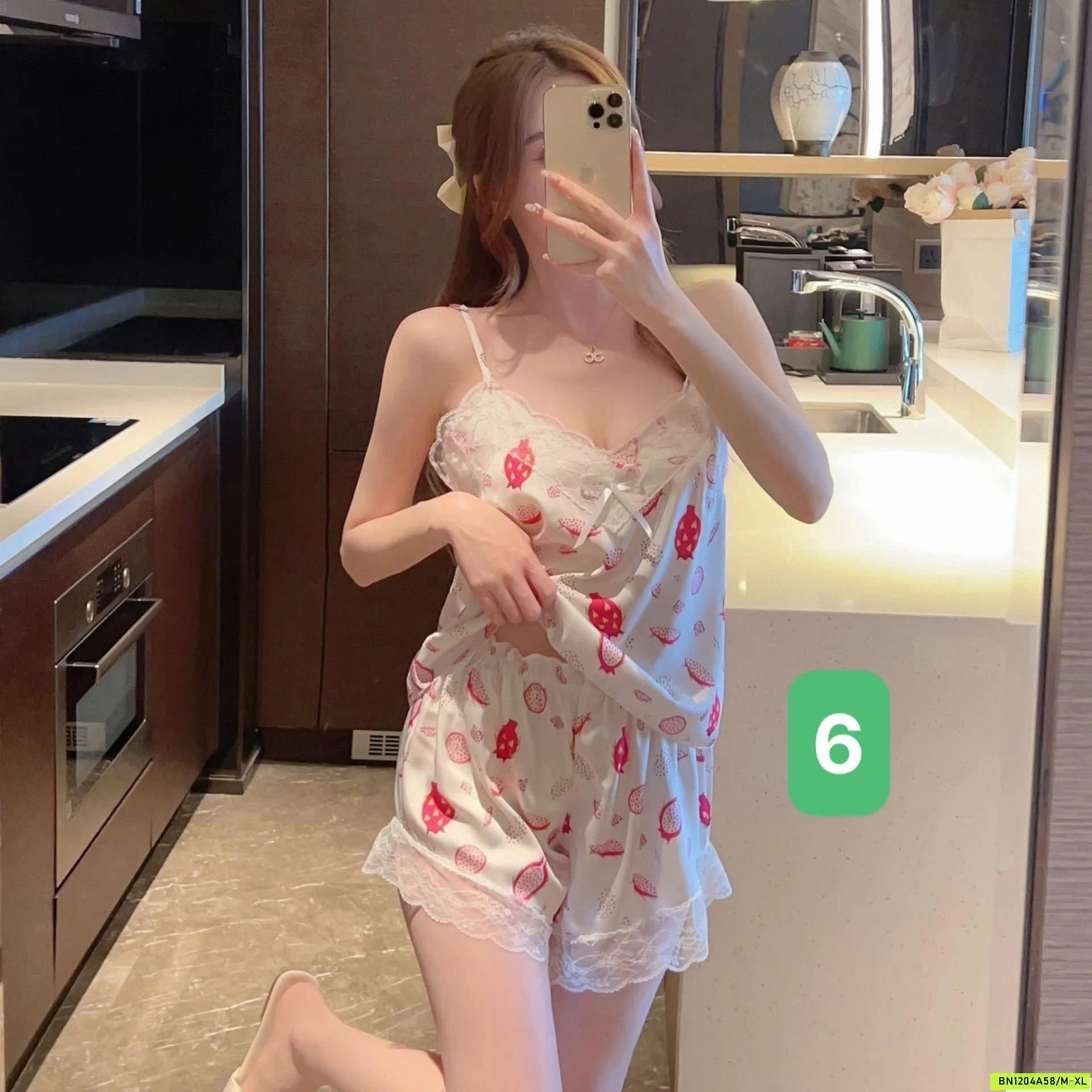 BỘ NGỦ LỤA 2 DÂY VIỀN REN