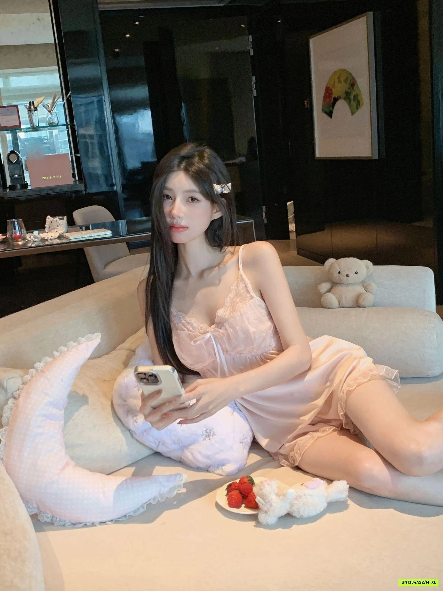 BỘ NGỦ LỤA 2 DÂY VIỀN REN