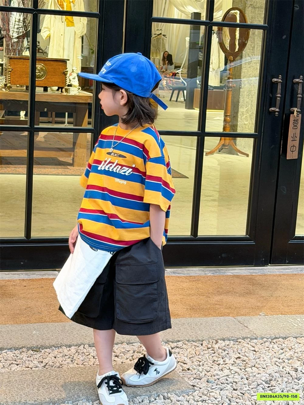 ÁO THUN KẺ VÀNG XANH XDJ