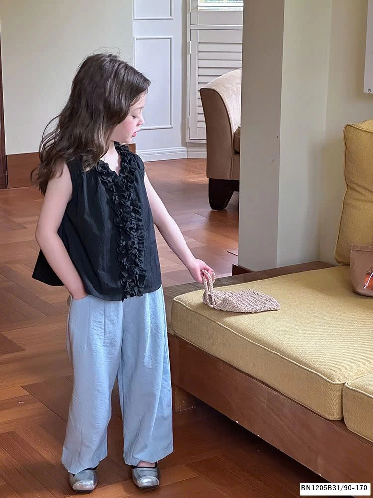 ÁO SƠ MI SÁT NÁCH VIỀN BÈO AMBB  25C068