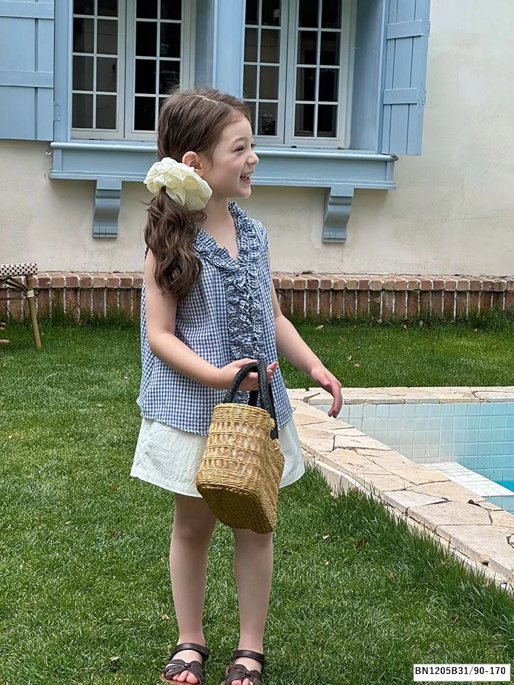 ÁO SƠ MI SÁT NÁCH VIỀN BÈO AMBB  25C068