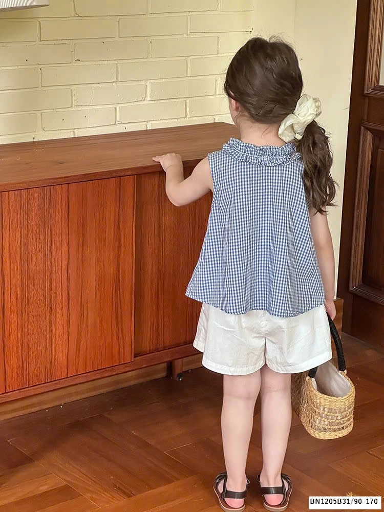 ÁO SƠ MI SÁT NÁCH VIỀN BÈO AMBB  25C068