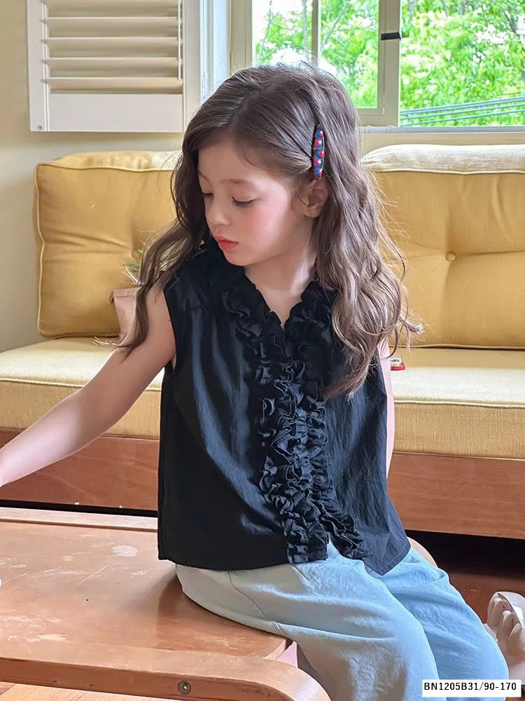 ÁO SƠ MI SÁT NÁCH VIỀN BÈO AMBB  25C068