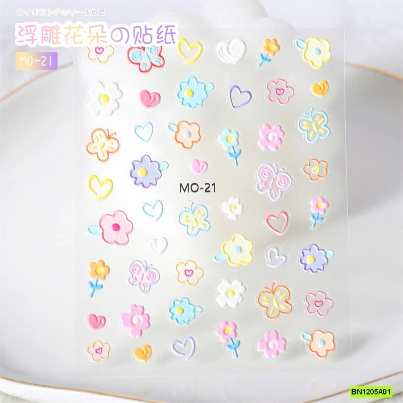 SÉT 6 BÌA DÁN MÓNG TAY KUTE