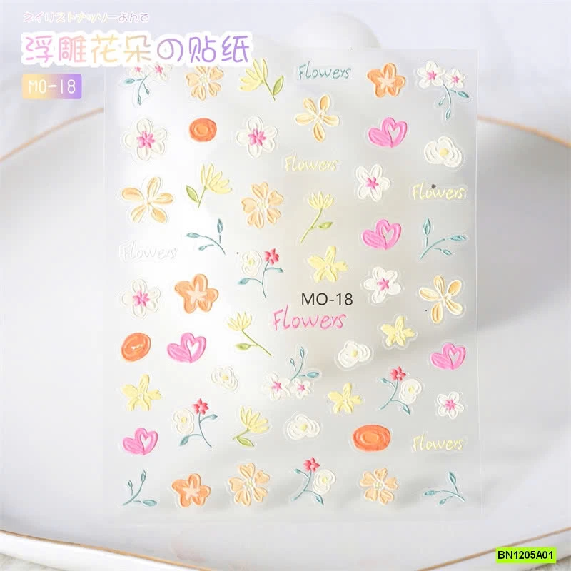 SÉT 6 BÌA DÁN MÓNG TAY KUTE