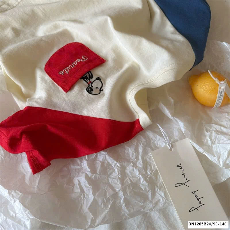 ÁO THUN PHỐI MÀU TAY MMY  70218