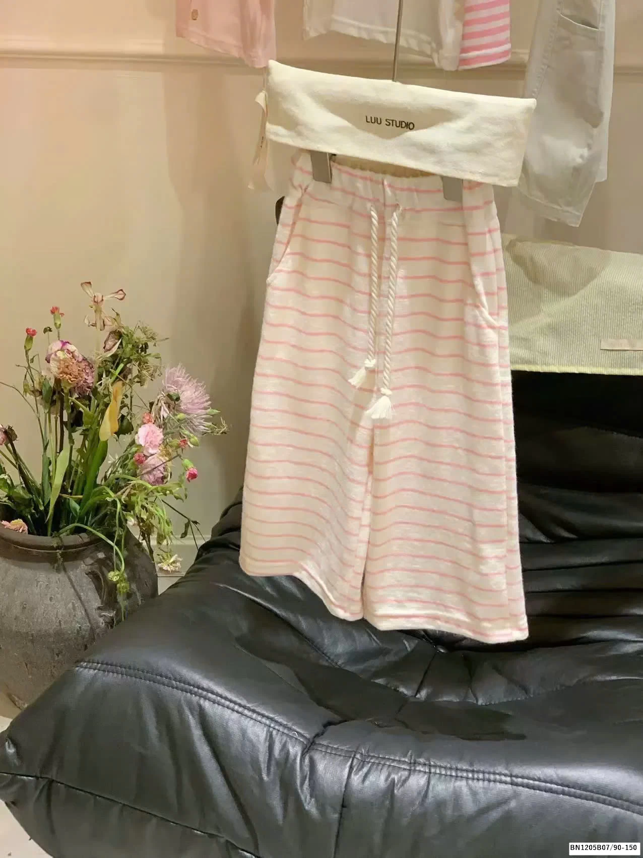 SET ÁO PHÔNG VÀ QUẦN SUÔNG MICKEY HỒNG