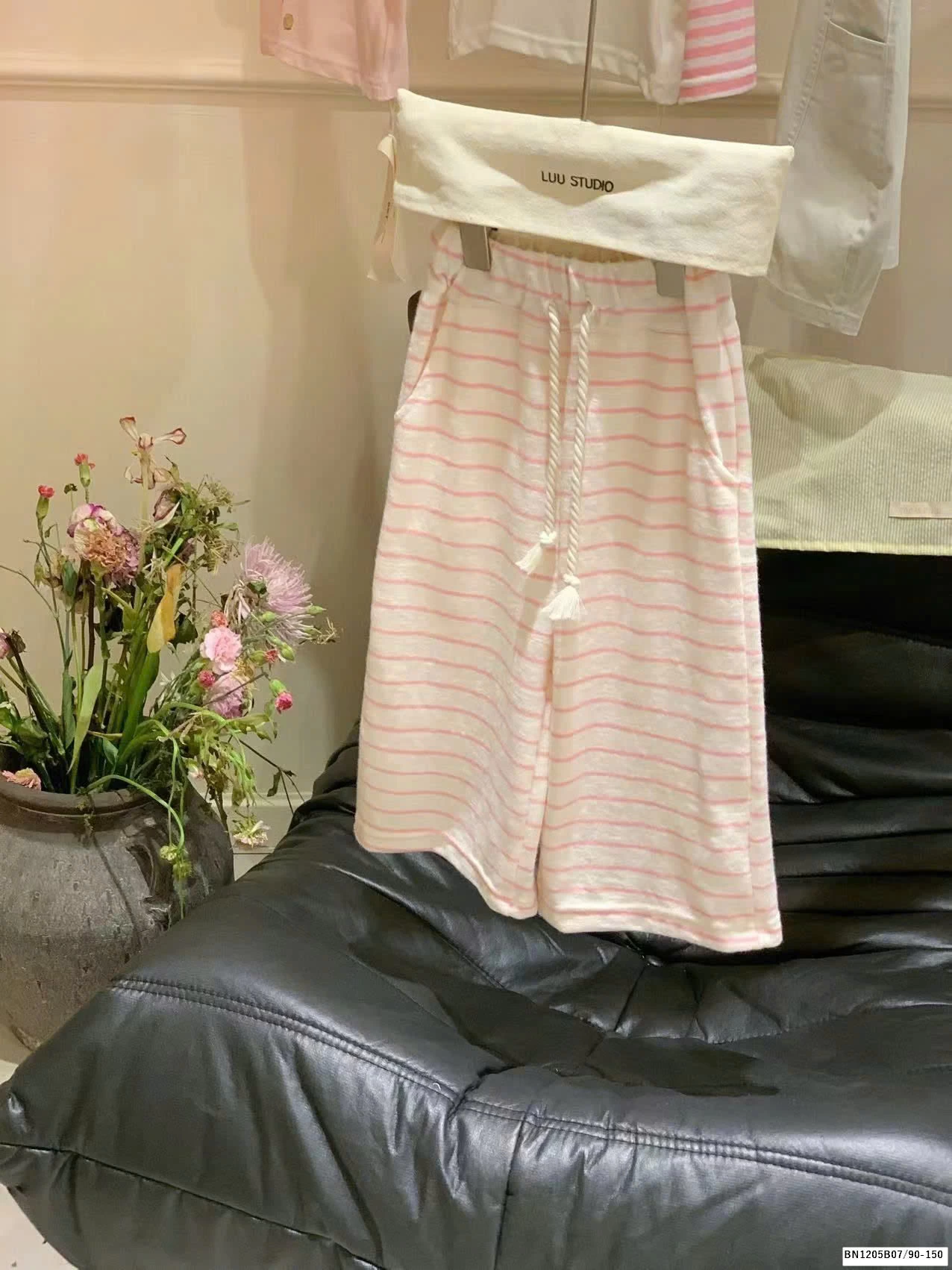 SET ÁO PHÔNG VÀ QUẦN SUÔNG MICKEY HỒNG