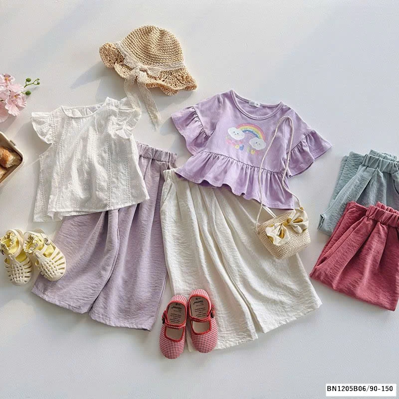 QUẦN SUÔNG THÔ TRƠN MÀU