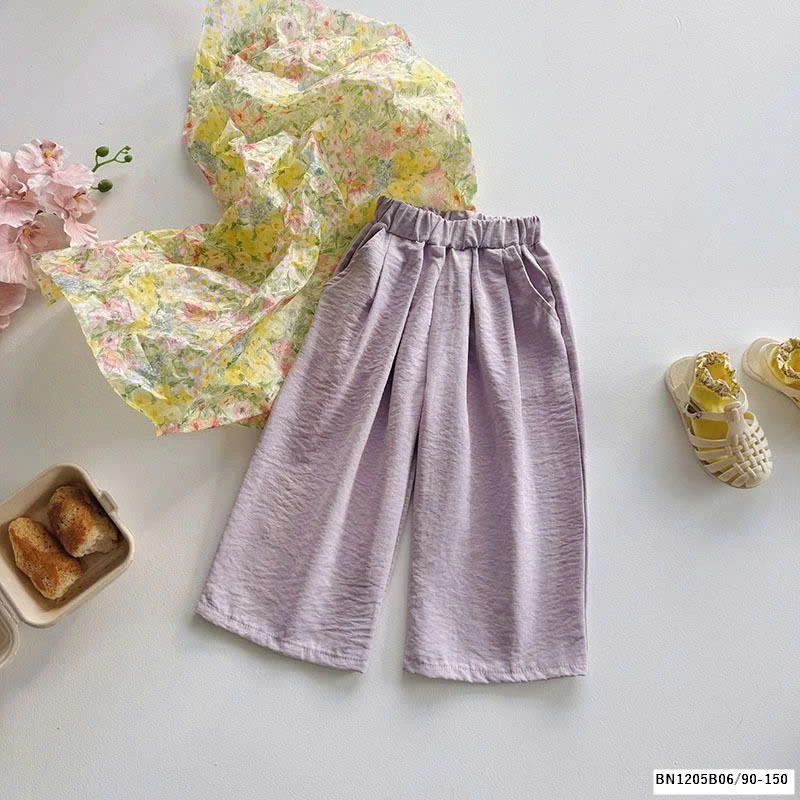 QUẦN SUÔNG THÔ TRƠN MÀU