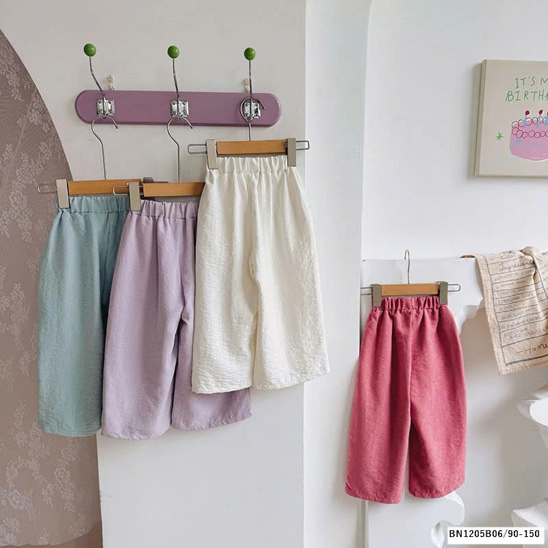 QUẦN SUÔNG THÔ TRƠN MÀU