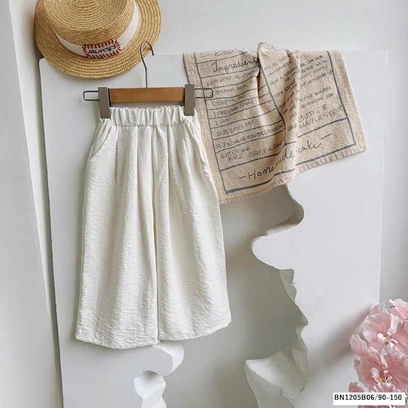 QUẦN SUÔNG THÔ TRƠN MÀU