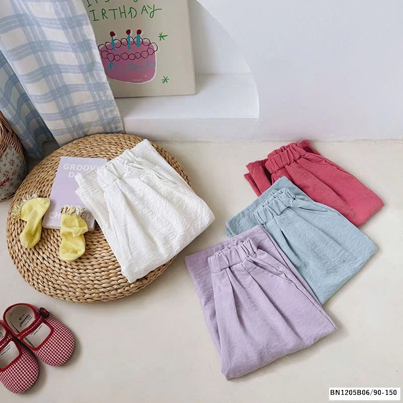 QUẦN SUÔNG THÔ TRƠN MÀU