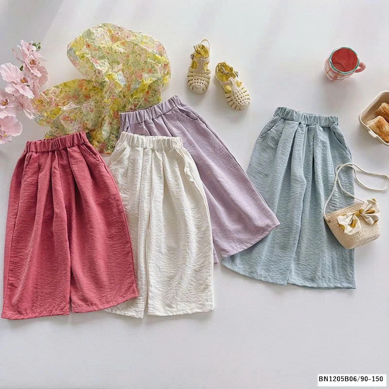 QUẦN SUÔNG THÔ TRƠN MÀU