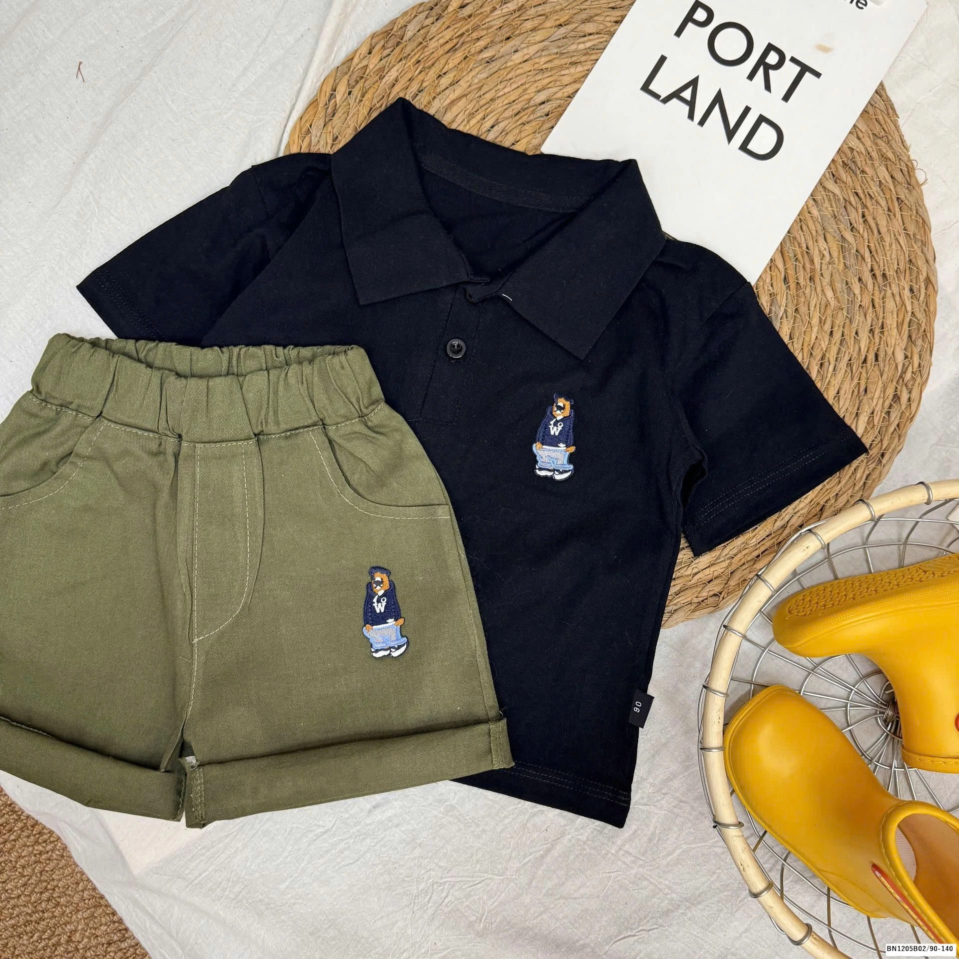 QUẦN SHORT GẤU CẠP CHUN BT