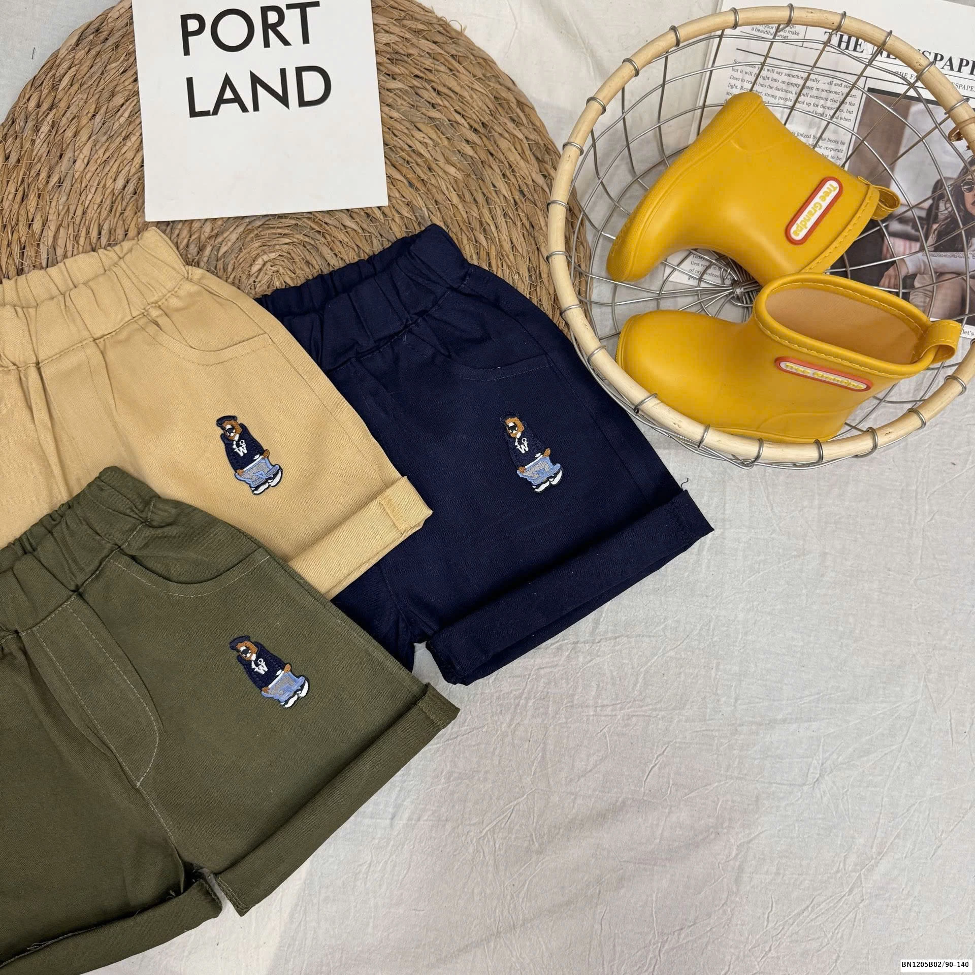 QUẦN SHORT GẤU CẠP CHUN BT