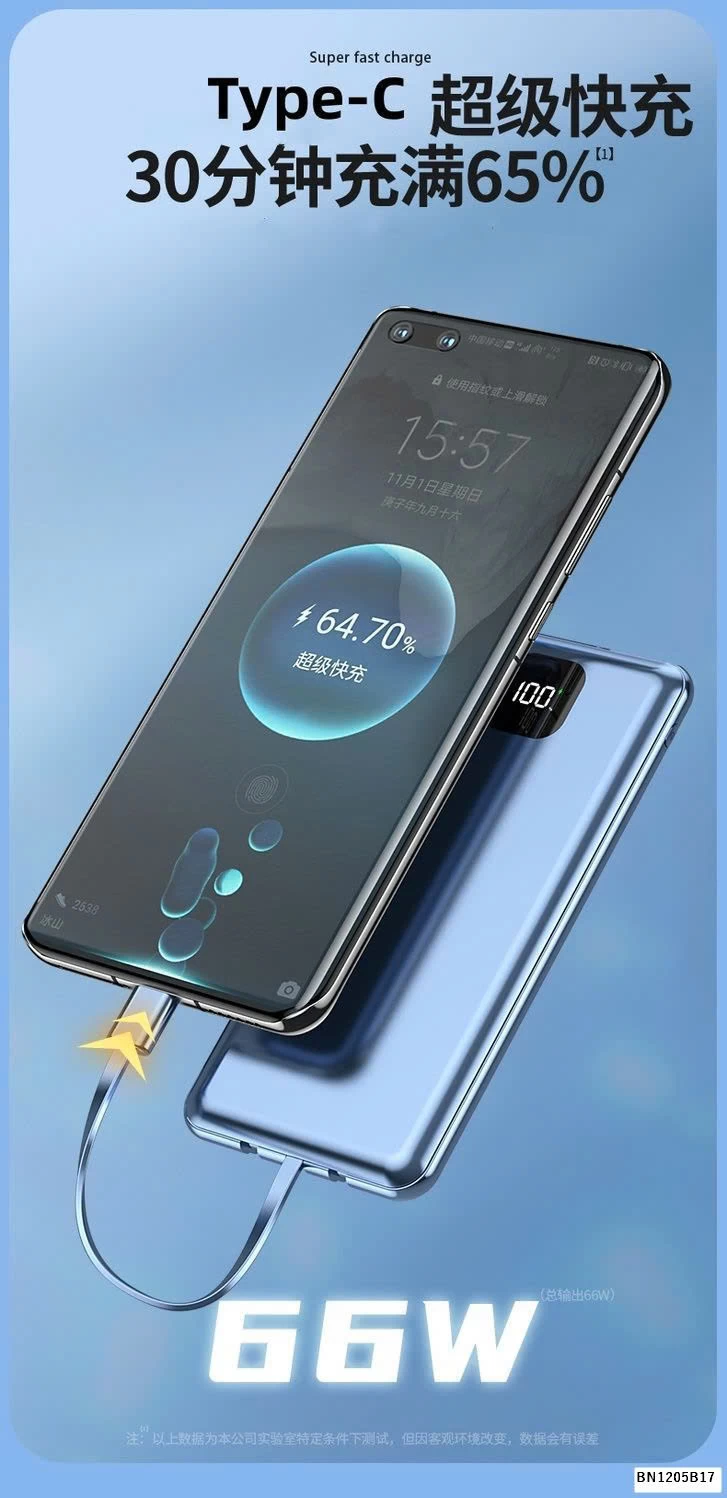 SẠC DỰ PHÒNG SẠC NHANH 66W