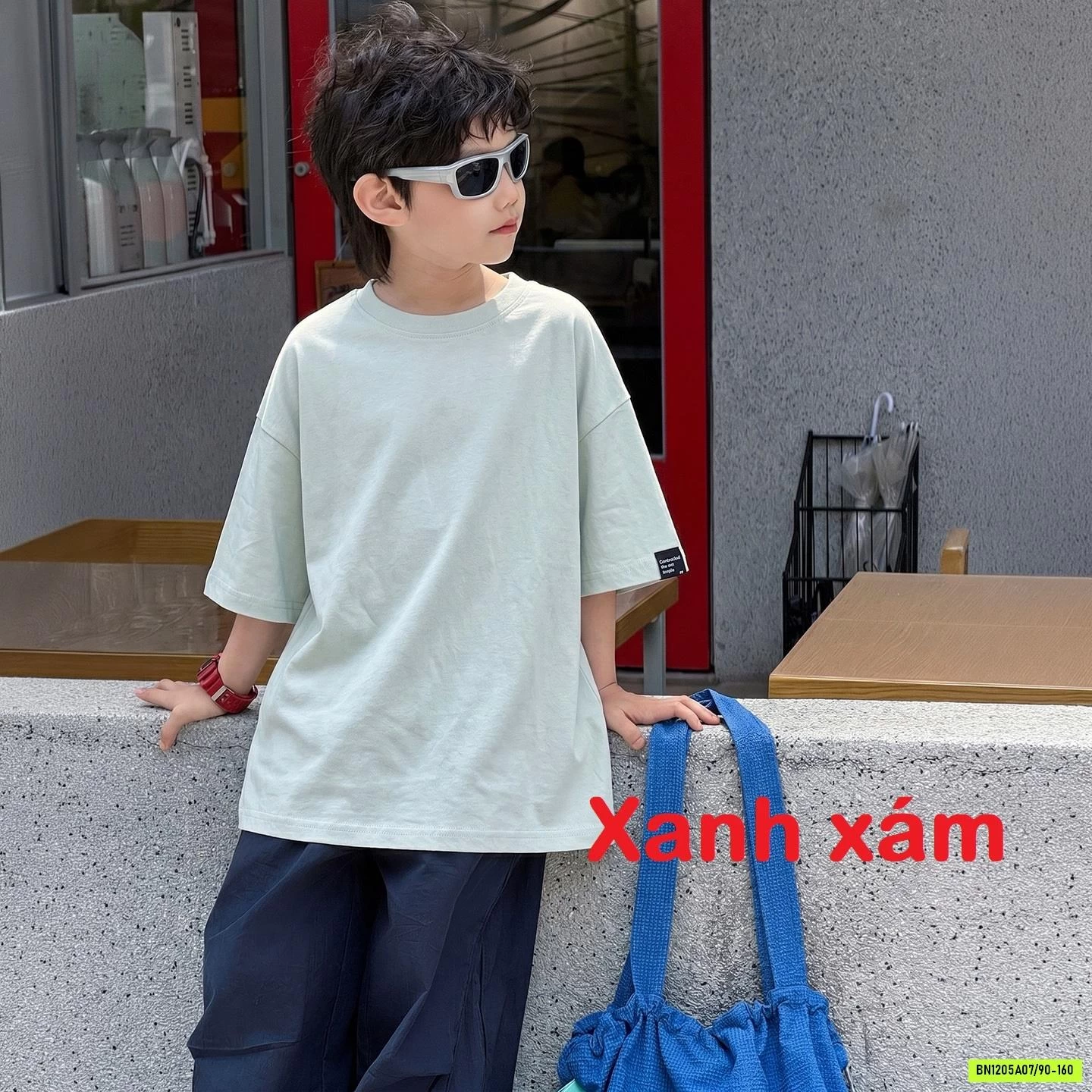 THUN CỔ TRÒN BASIC MÁC GẤU ÁO MSHOPKIDS