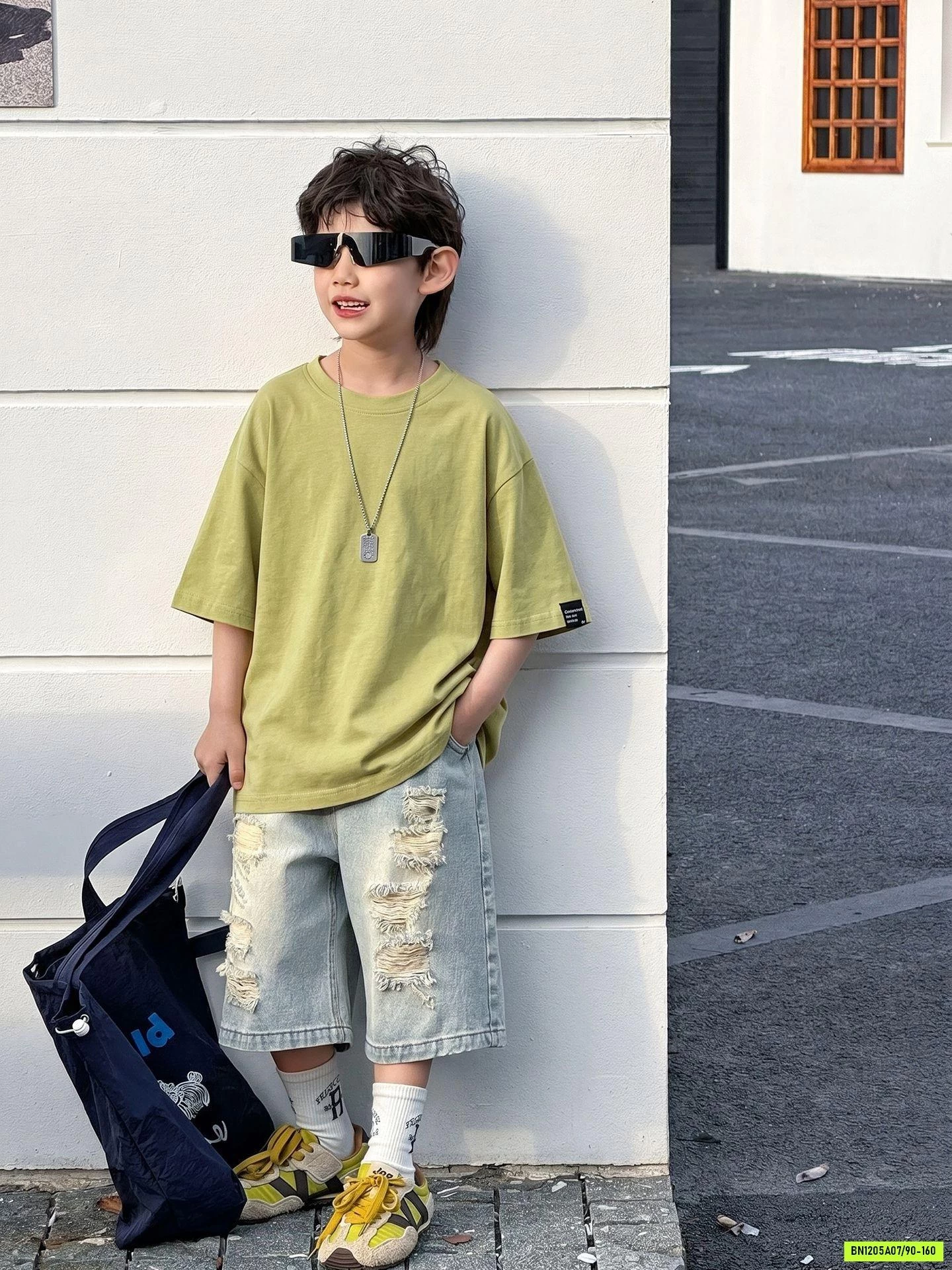 THUN CỔ TRÒN BASIC MÁC GẤU ÁO MSHOPKIDS