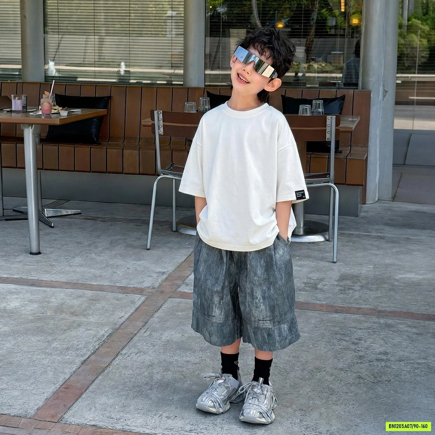 THUN CỔ TRÒN BASIC MÁC GẤU ÁO MSHOPKIDS