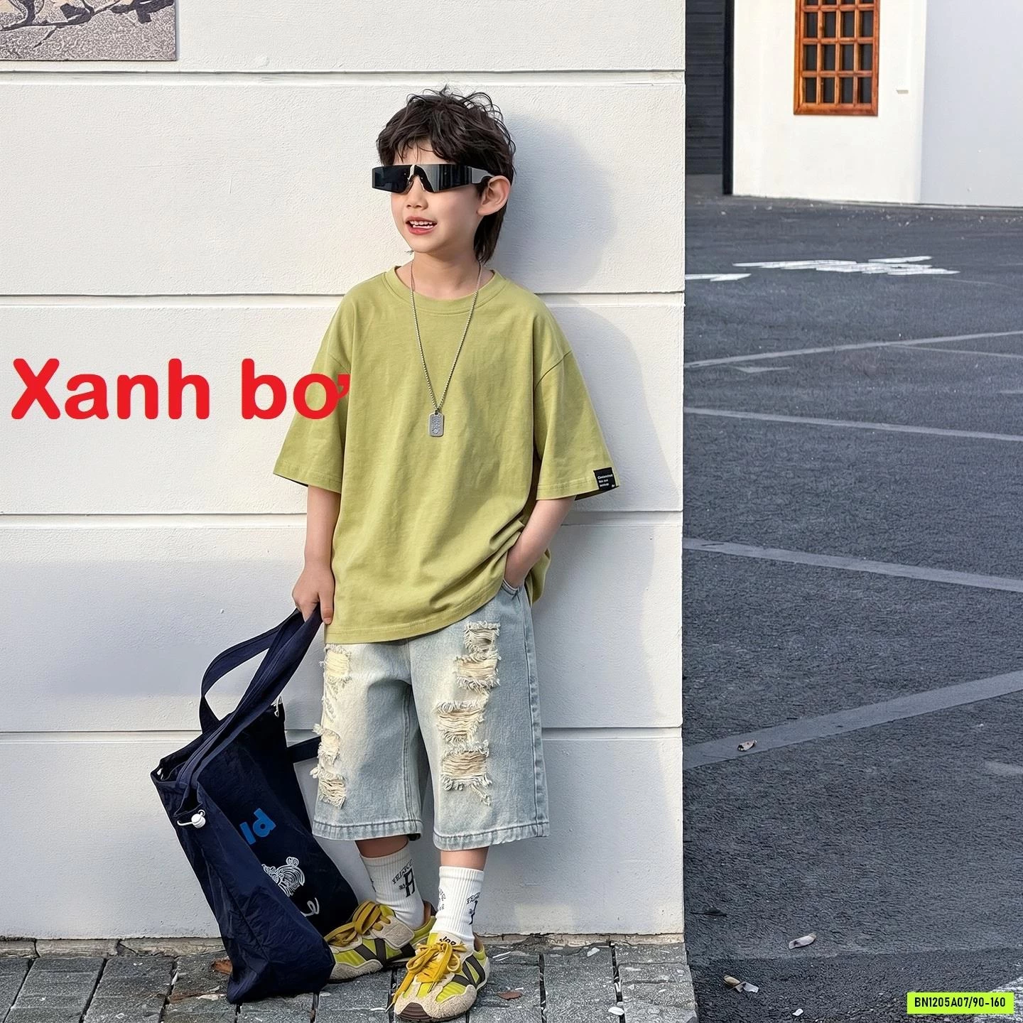 THUN CỔ TRÒN BASIC MÁC GẤU ÁO MSHOPKIDS