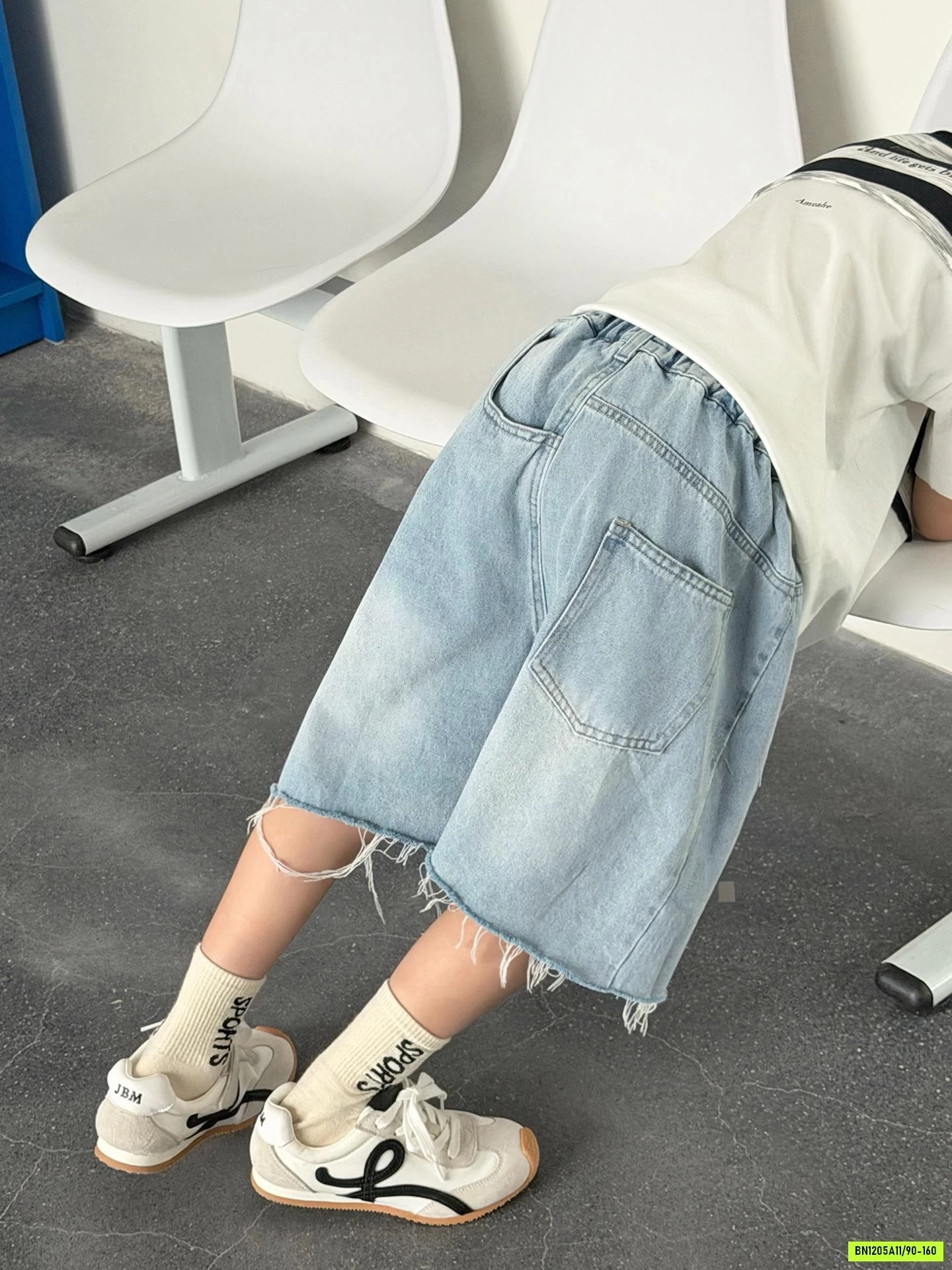 SHORT JEANS TÚI NGƯỢC TUA GẤU MSHOPKIDS