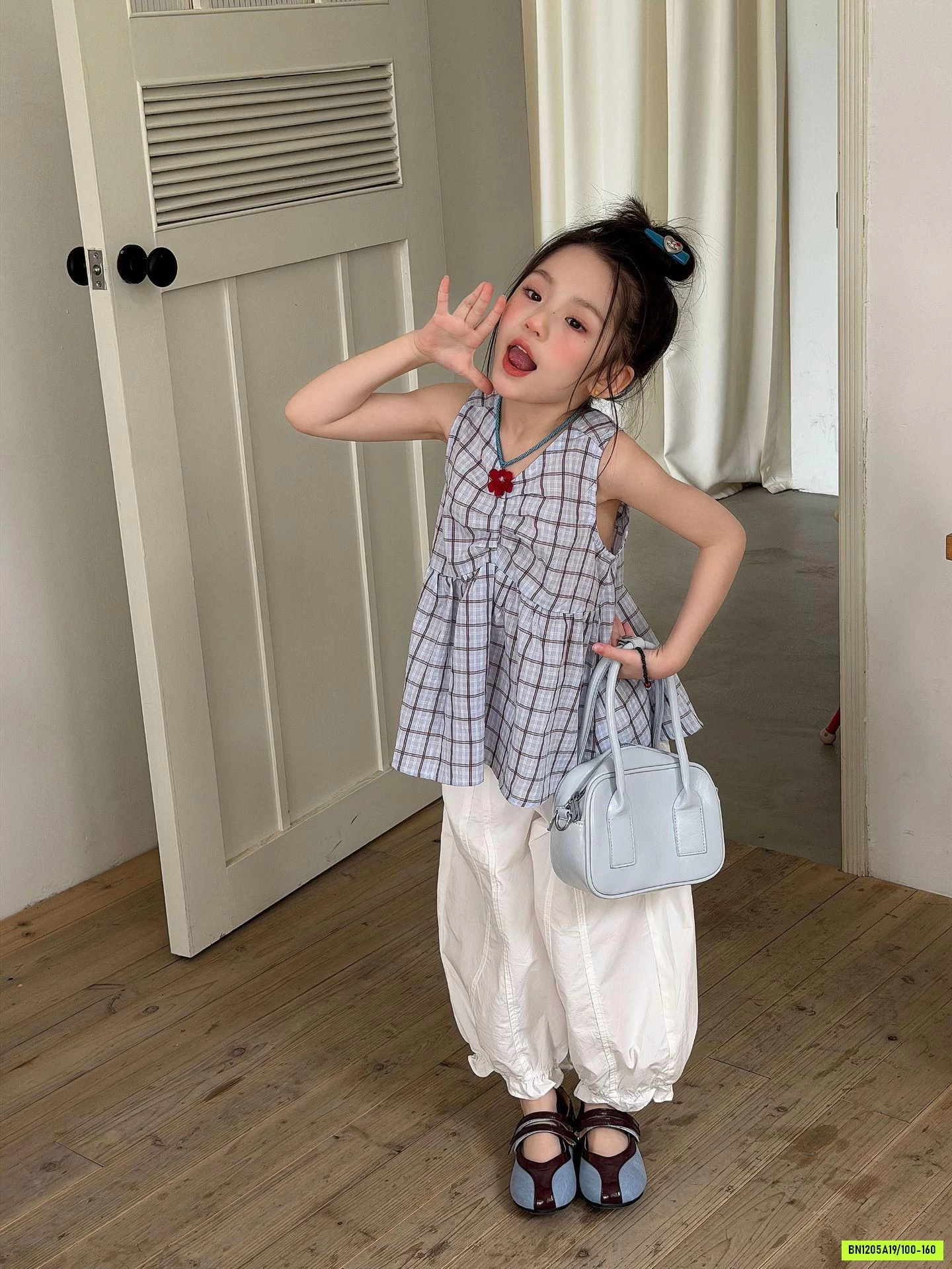 SƠ MI CARO MIX QUẦN BOM GIÓ