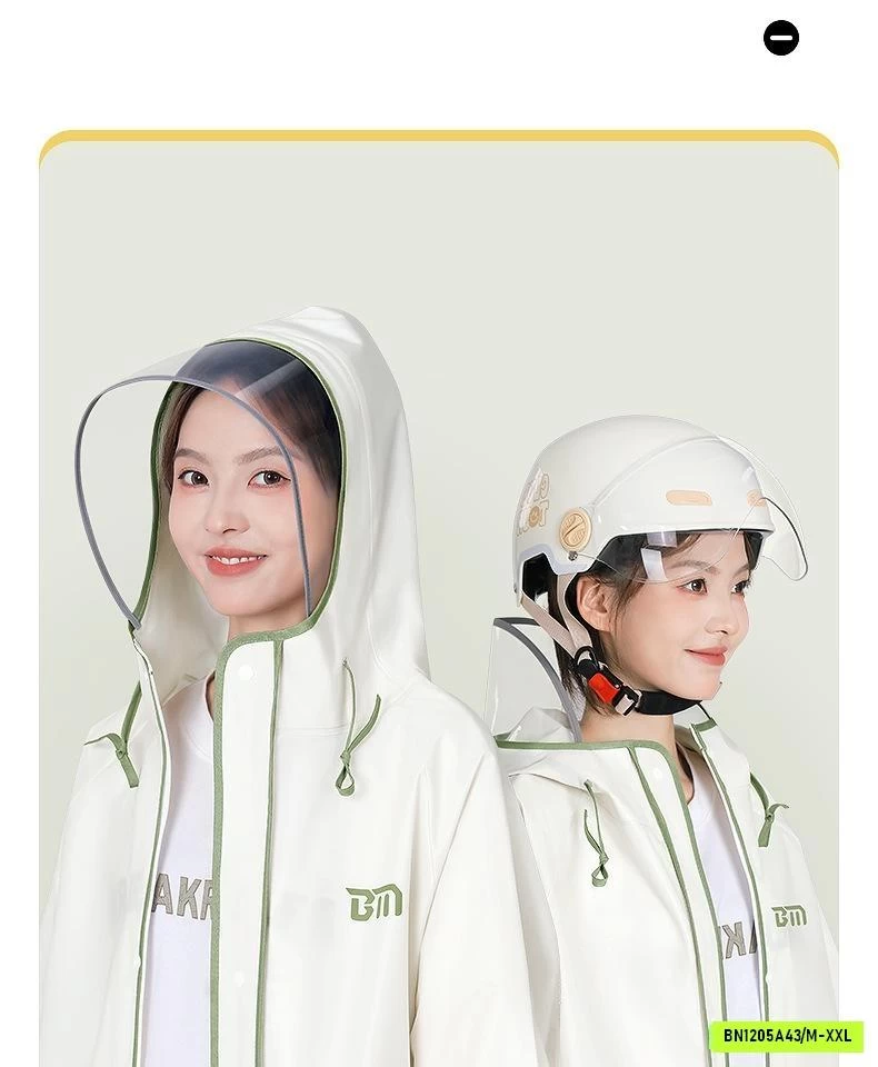 ÁO MƯA ĐƠN PHỐI MÀU VIỀN NỮ