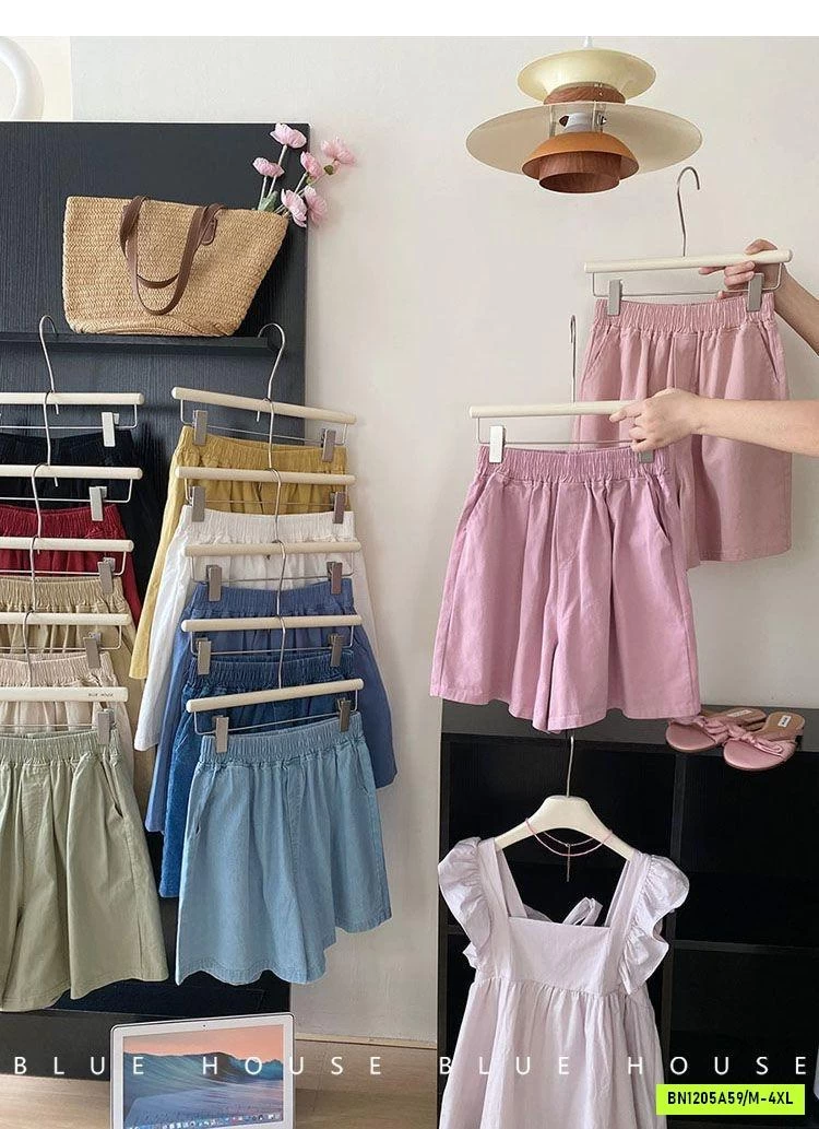SHORT THÔ MỀM CẠP CHUN TRƠN MÀU