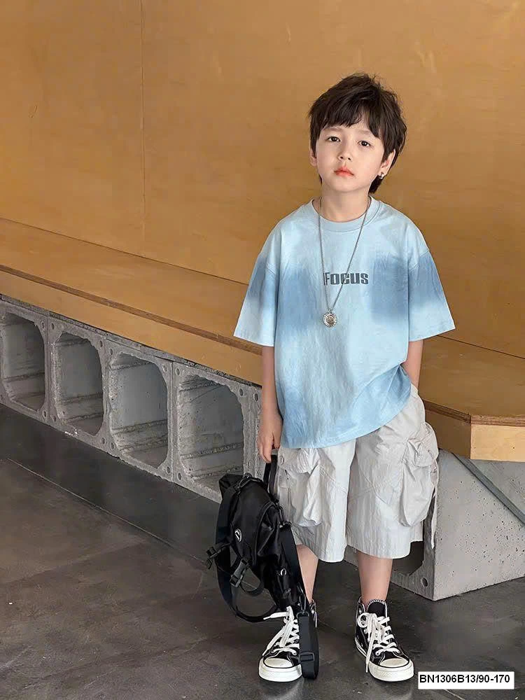 ÁO THUN LOANG MÀU DÁNG RỘNG AMBB  25B131