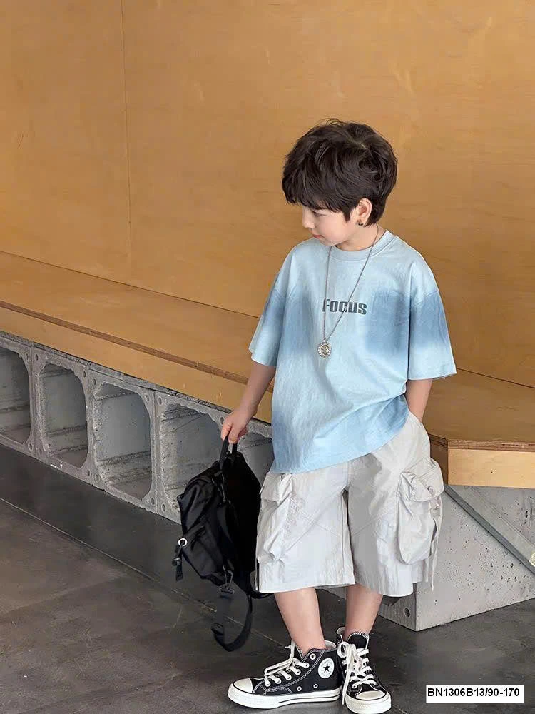 ÁO THUN LOANG MÀU DÁNG RỘNG AMBB  25B131