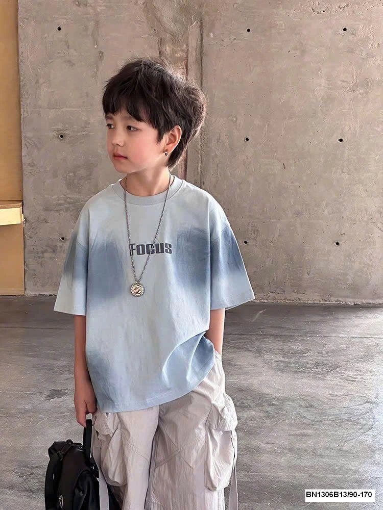 ÁO THUN LOANG MÀU DÁNG RỘNG AMBB  25B131