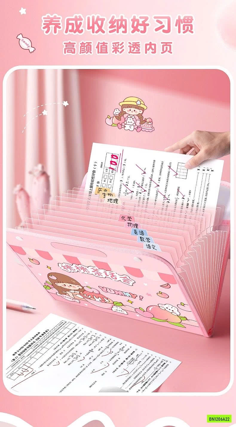 TÚI ĐỰNG TÀI LIỆU BẢN NGANG 14 NGĂN