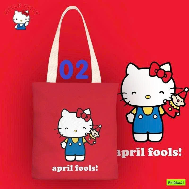 BST TÚI VẢI CANVAS KITTY