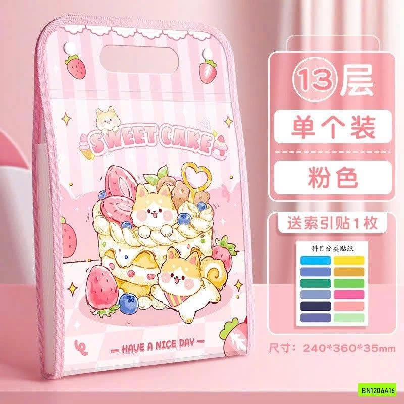 TÚI FILE ĐỰNG TÀI LIỆU 13 NGĂN