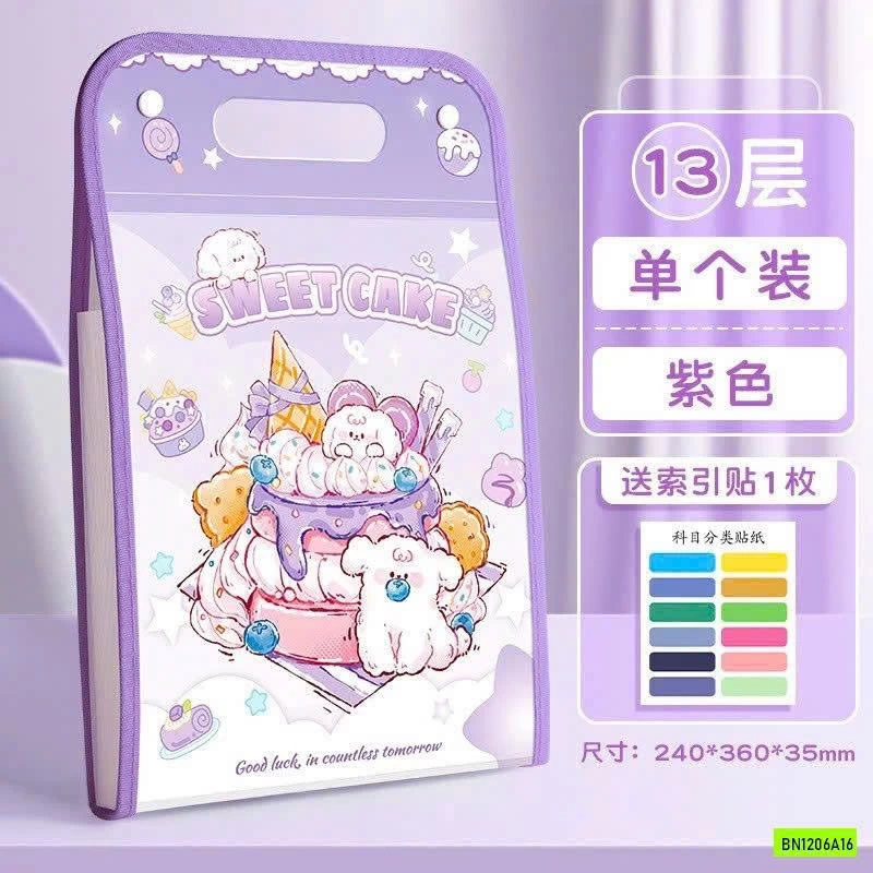 TÚI FILE ĐỰNG TÀI LIỆU 13 NGĂN