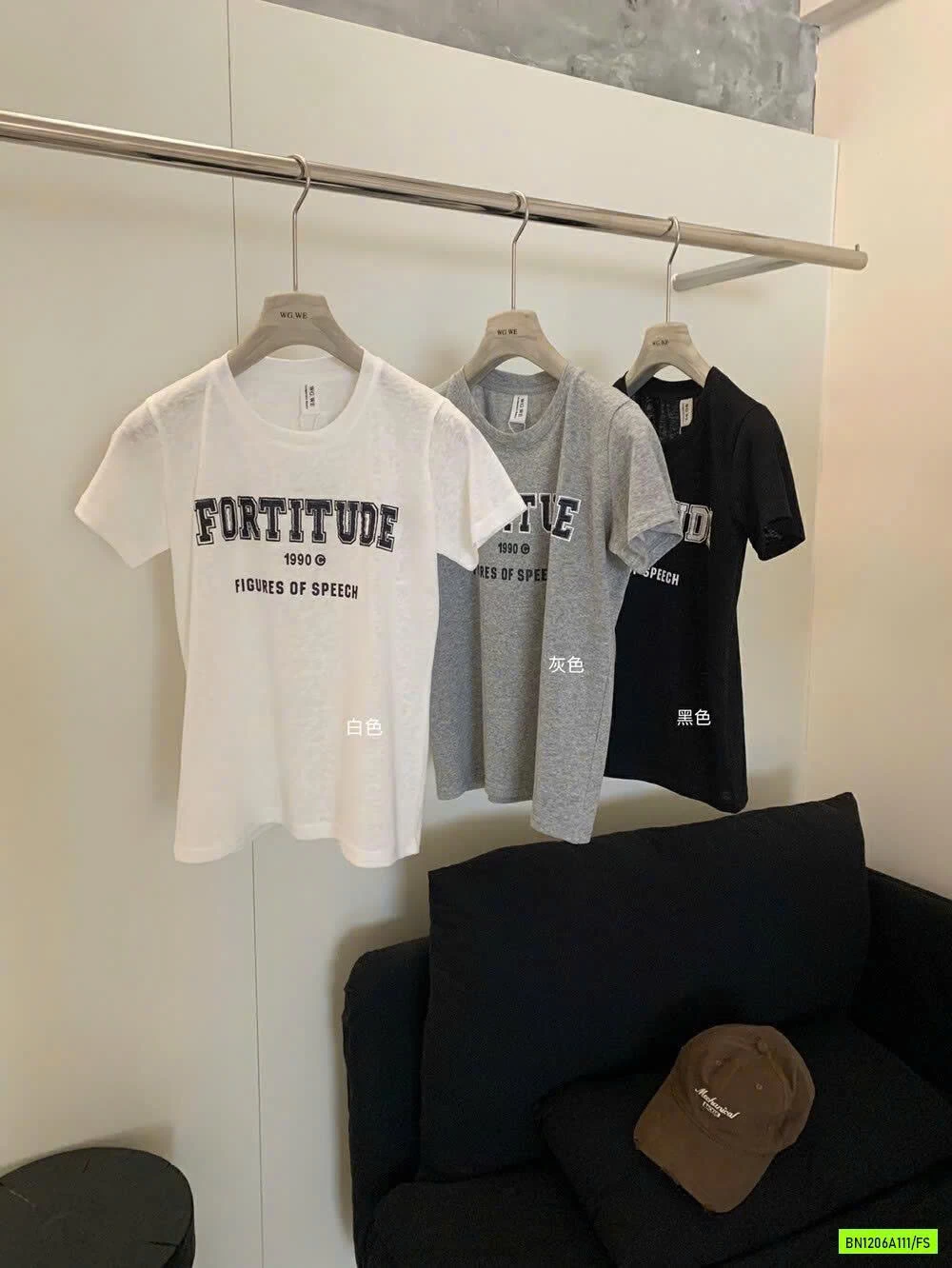 ÁO THUN CỔ TRÒN CHỮ WG.WE