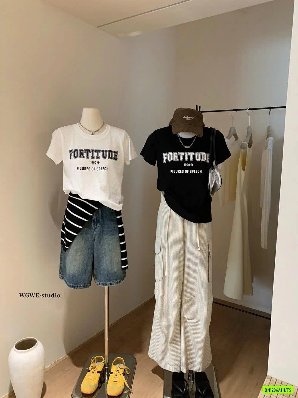 ÁO THUN CỔ TRÒN CHỮ WG.WE