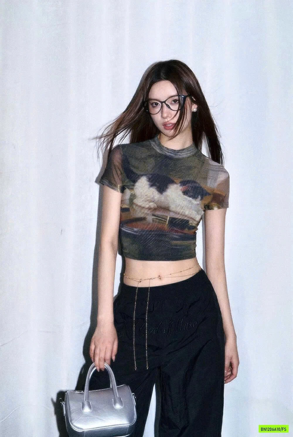 CROPTOP LƯỚI MÈO CON WG.WE