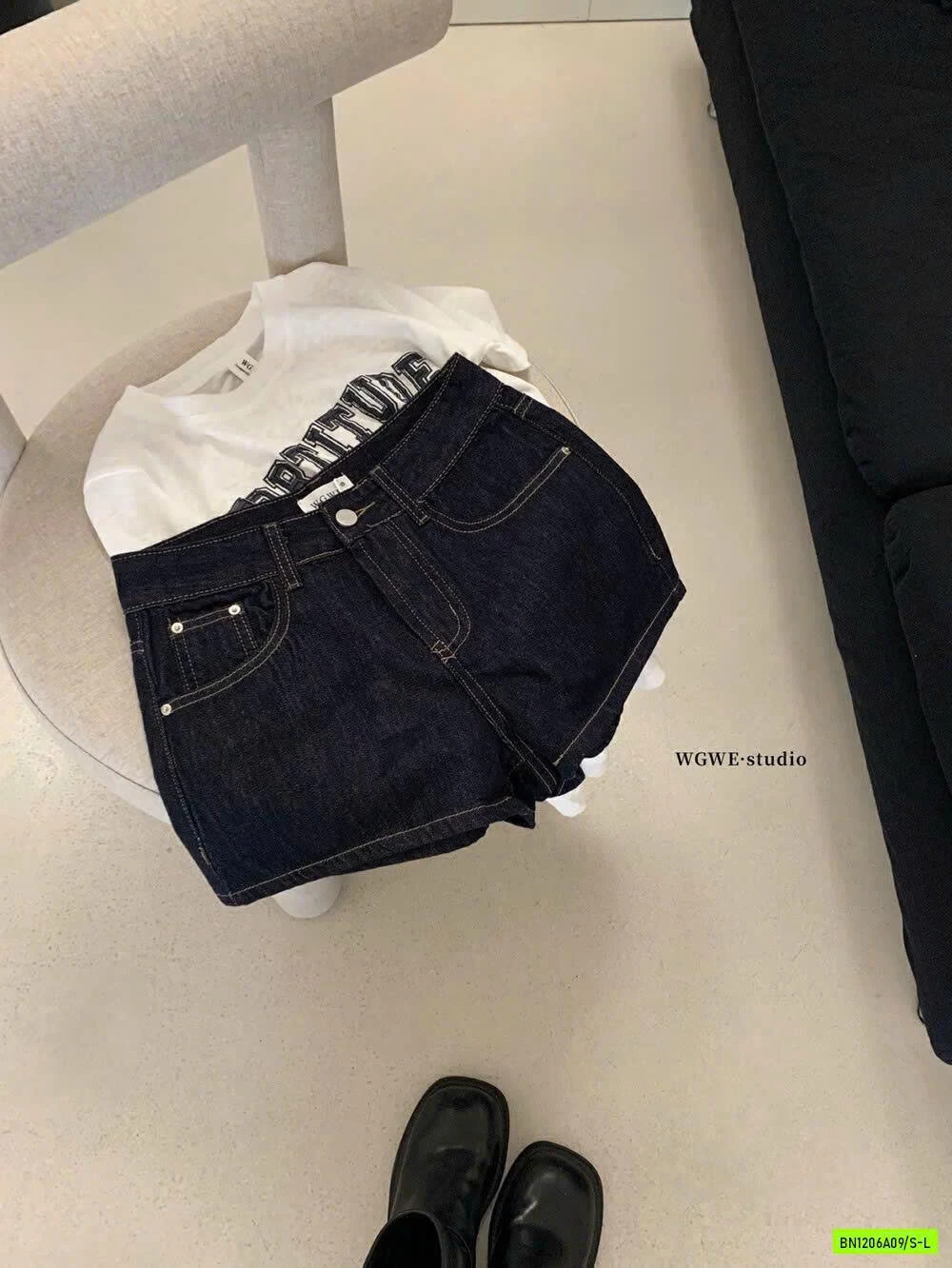 SHORT DENIM CHỈ NỔI WG.WE