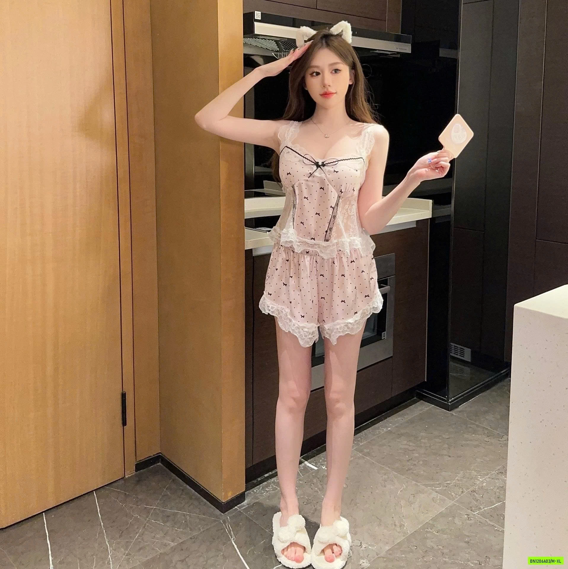 BỘ NỦ LỤA VIỀN REN TIỂU THƯ