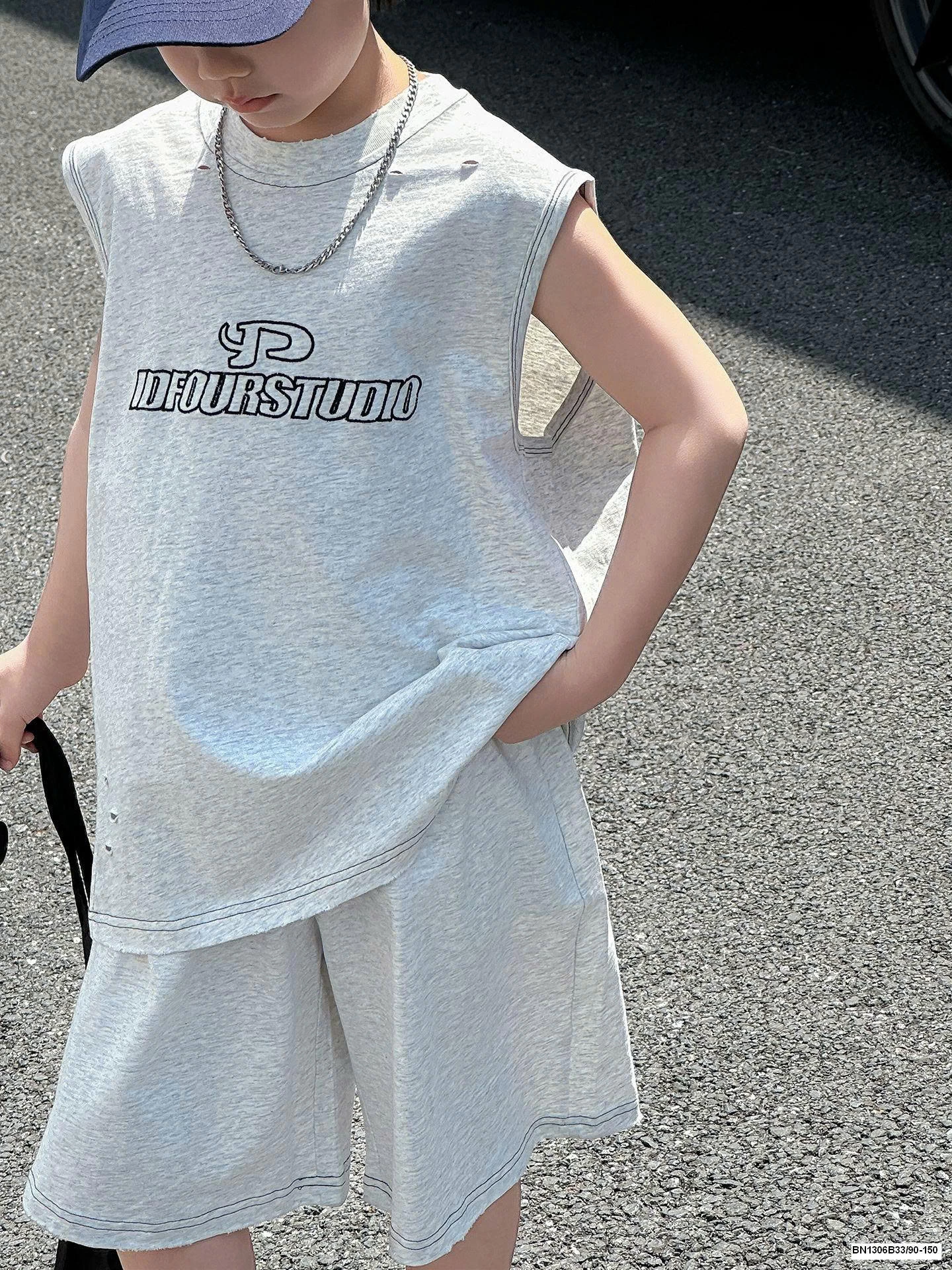 SÉT TANKTOP RÁCH XÁM NHẠT