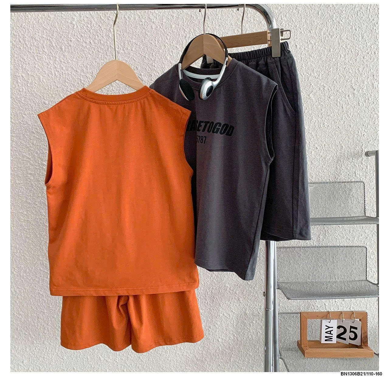 Set áo tank top bé trai