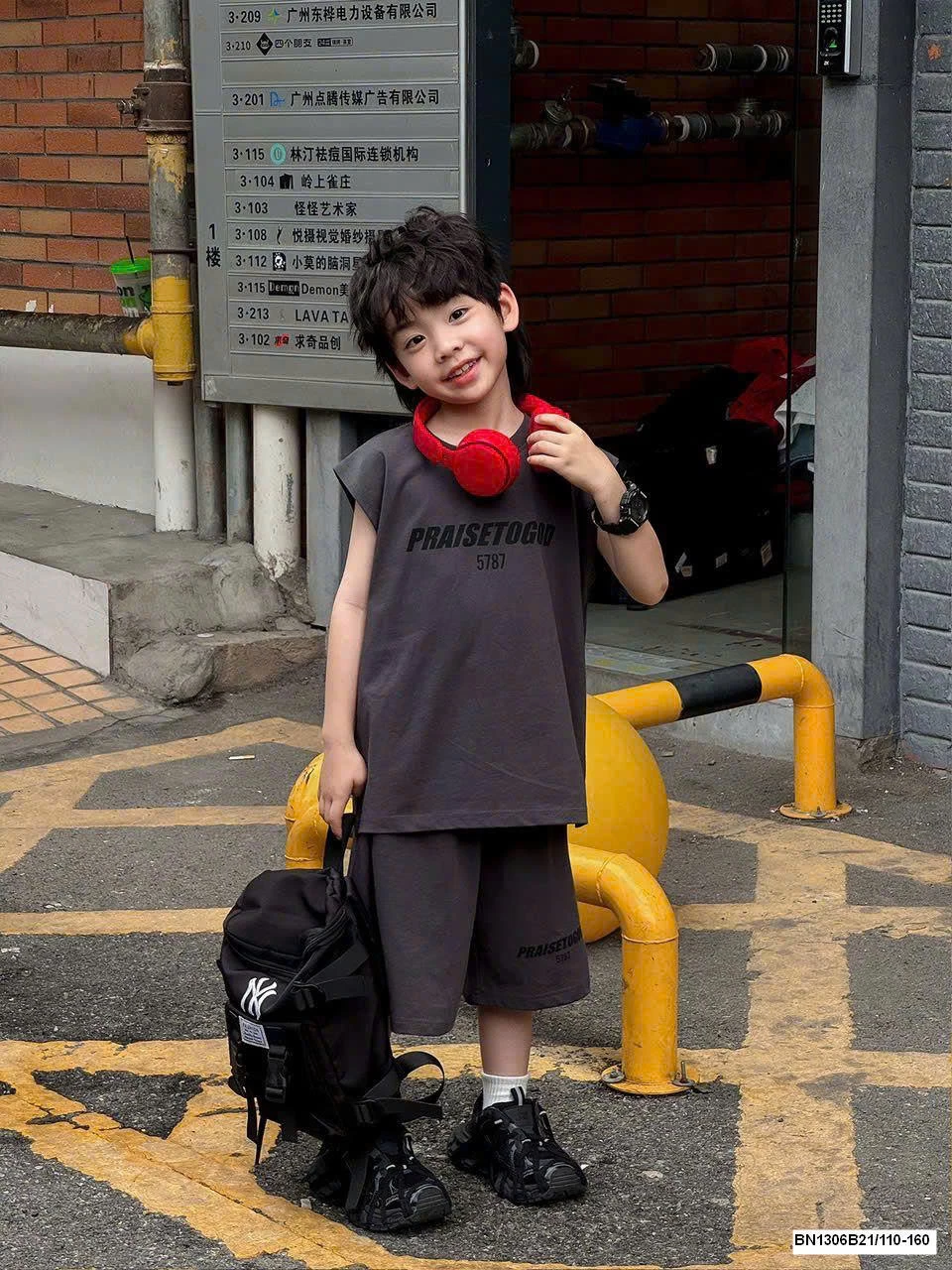 Set áo tank top bé trai