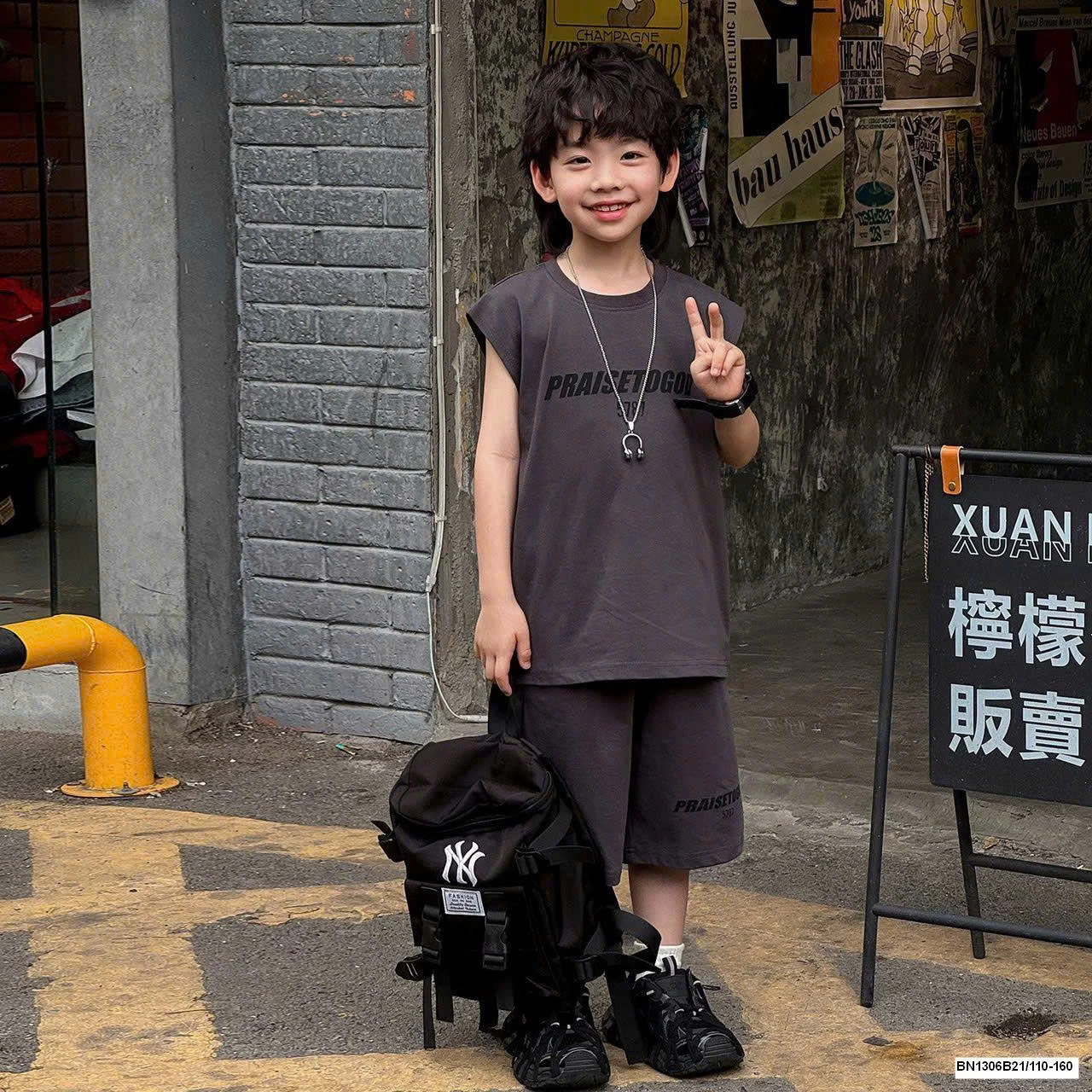 Set áo tank top bé trai