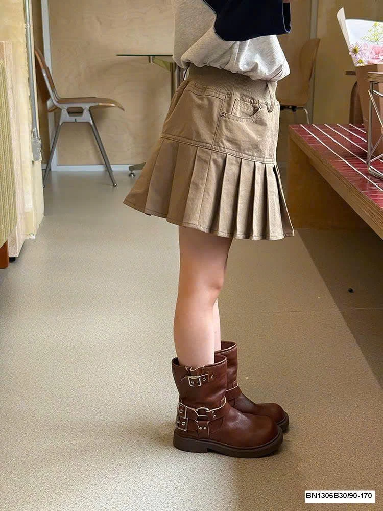 CHÂN VÁY XẾP LY BÉ GÁI 25C224