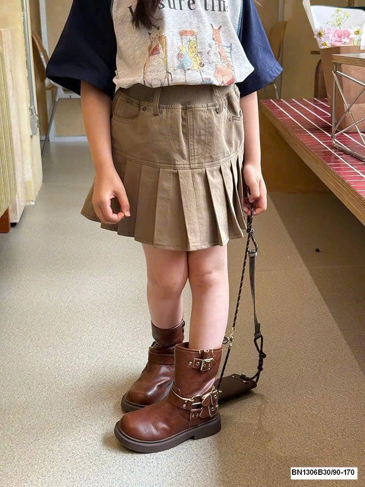 CHÂN VÁY XẾP LY BÉ GÁI 25C224