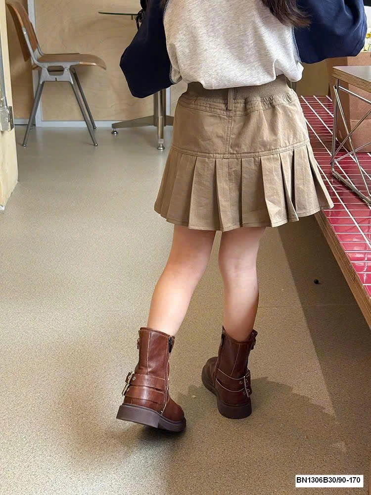 CHÂN VÁY XẾP LY BÉ GÁI 25C224